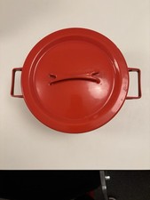 MID CENTURY 60'S RED ENAMEL