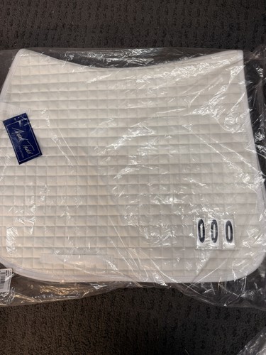 White quilted cotton - cotton, horse