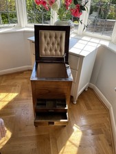 Vintage Oak Sewing Cabinet /
