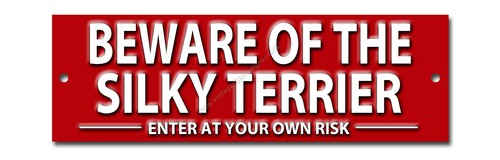 Beware the silky terrier - of,