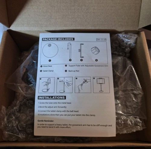 Trying desktop tablet stand - tablet,