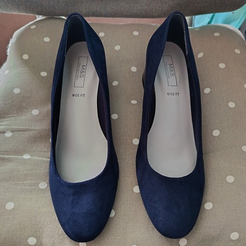 Ladies blue suede - ladies, court