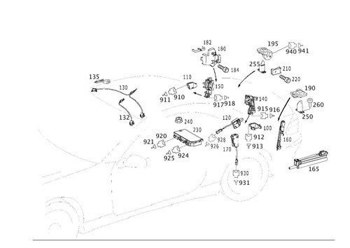 Mercedes benz genuine - genuine, switch