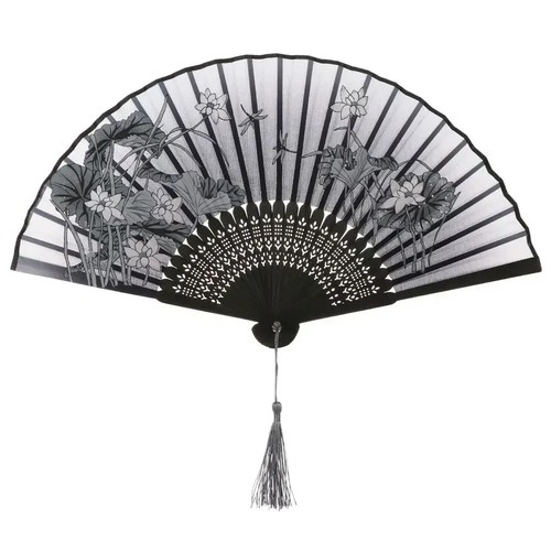 Folding fan hand held silk - folding,