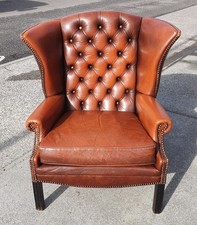 LEATHER CHESTERFIELD WING BACK