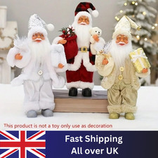 Deluxe Large Santa Claus Doll Decoration Figure Christmas Ornament 30cm