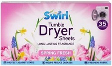 Spring Fresh Tumble Dryer Laundry Sheets 35 Pack For Fresh Clothes and Linen