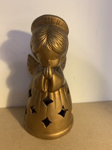 Vintage gold praying angel tea - vintage,
