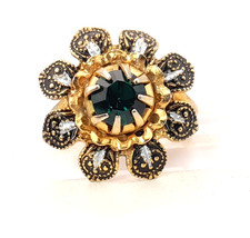 Vintage Faux Damascene Ring