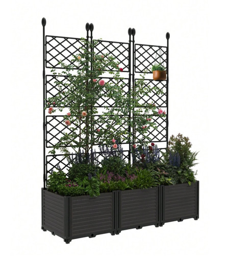 Plastic raised garden bed - plastic,