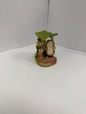 Beatrix Potter Mouse Under Leaf Figurine Border Fine Arts Damage