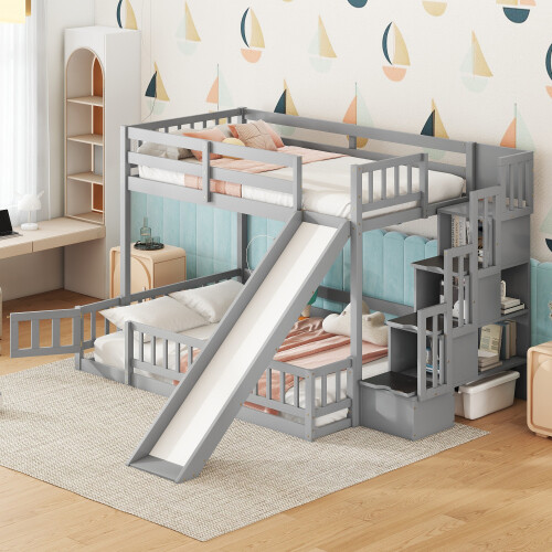 Twin over full bunk bed - over,