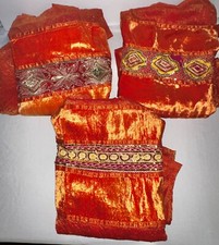 Lot: Iridescent Sari Curtains