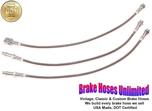 Stainless brake hose - hose, set