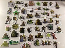 50 Shrek Stickers - All
