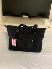 Kipling Large Travel Bag Spacious Tote & Shoulder Bag - Black