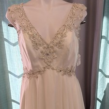 Mori Lee Beaded Lace A-Line V