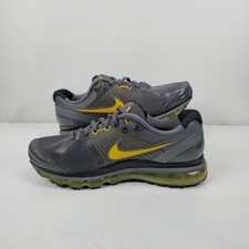 Mens Nike Airmax Size 10.5 UK 2010 Livestrong Flywire Trainers Grey Yellow