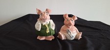 VINTAGE WADE POTTERY FOR NATWEST PIGGY BANK  ANNABEL & BABY WOODY SET OF 2 OF 5