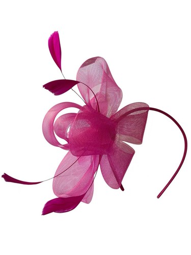 New feather looped headband - new,