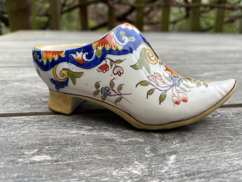 Vintage french faience - french, shoe