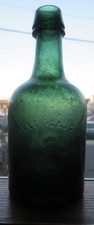 Green Dyottville Glass Works Philadelphia Iron Pontil Early Porter Ale Bottle 2