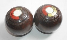 2 x Vintage CR Crown Green Bowls - The Waterloo