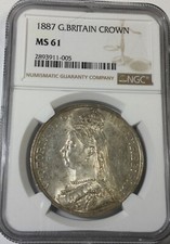 1887 Gt Britain Jubilee  Crown