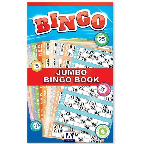 Jumbo bingo books pads - 25,