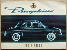 RENAULT DAUPHINE Car Sales Brochure 1960