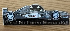 WEST MCLAREN MERCEDES F1 CAR PIN BADGE FORMULA ONE MOTORSPORT