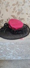 Ladies Wedding Hat  Black /