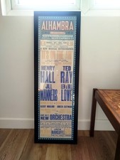 Vintage framed theatre poster - framed,