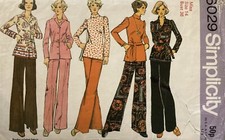 Vintage Simplicity Tunic Top/Shirt Top & Trousers Pattern 6029 Bust 36"