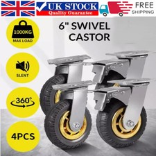 4x Castor Wheels Large 150mm