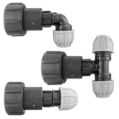 Ibc tank mdpe outlet kit - ibc,