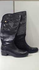 Clarks womens Black Leather Knee High Boots UK 4 EU 37
