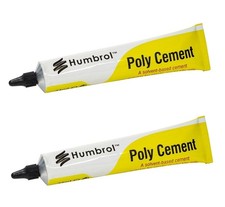 2 x Humbrol Poly Cement Glue