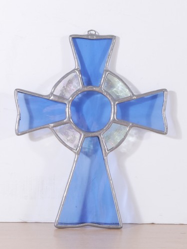 Vintage stained glass celtic - stained,