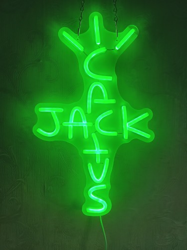 Bright green led neon - bright,
