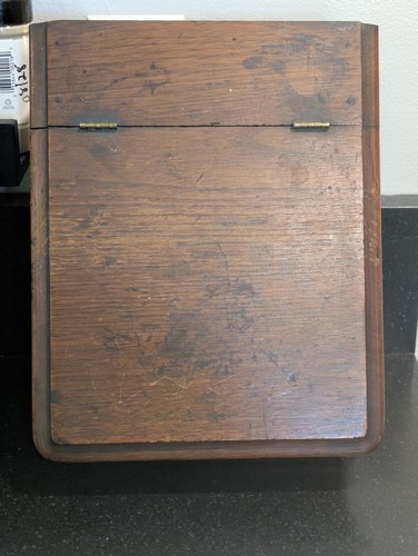 Antique wooden lap desk - wooden,