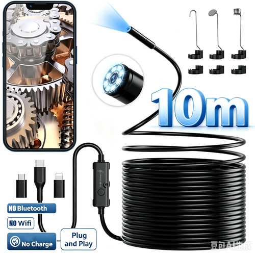 10m endoscope borescope snake - 10m,