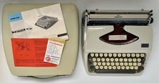 Vintage 1960s Adler Tippa S Typewriter with Case & Instructions 