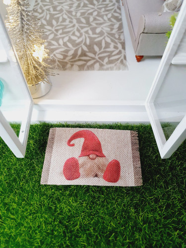 Christmas fabric doormat 12 - fabric, 1:12