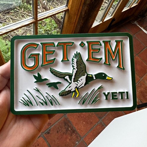 Yeti get duck - 'em, plaque