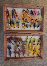 Fly Box With Selection Of Salmon Flys