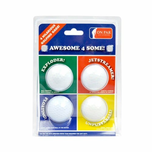 Par novelty joke golf balls - golf,