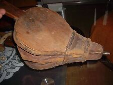 An old blower for a fire.Fireplace Hand blower.Handmade.Produced in 1915y.