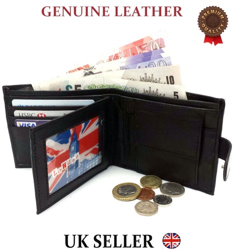 Mens leather wallet rfid - mens,