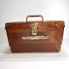 Vintage Retro Plastic Amber